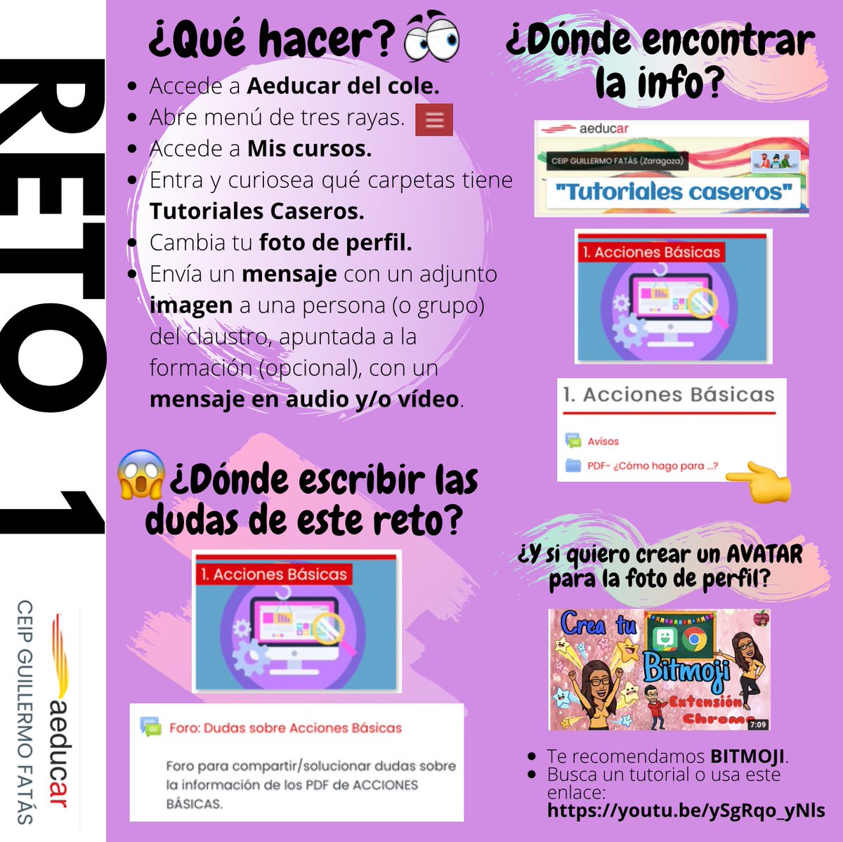 Primer RETO #Aeducar conseguido en el <a href="/CeipFatas/">CEIP Guillermo Fatás</a> !!!!