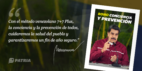 Infocentro_Fal's tweet photo. #PuebloValienteYDigno  Inicia la entrega del Bono Conciencia y Prevención enviado por nuestro  Pdte.@NicolasMaduro  a través del Sistema @CarnetDLaPatria. La entrega tendrá lugar entre los días 23 al 30 de noviembre de 2020. https://t.co/RPPXEyu2Eb