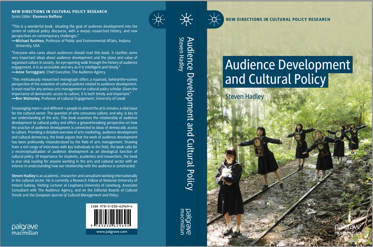 mancinbelfast's tweet image. 🎈🎈🎺👇🎺👇🎺👇🎺👇🎺👇🎺👇🎺🎈🎈
*Audience Development and Cultural Policy*
My new book is now on pre-sale!
The positive responses from peer reviewers and colleagues have been amazing, and this feels like a huge victory right now so thank you x
palgrave.com/gb/book/978303…