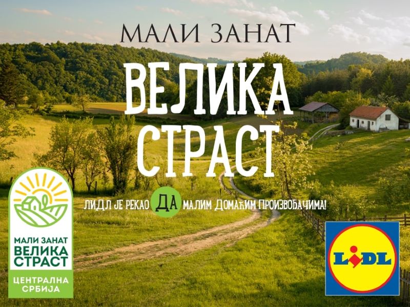 025info's tweet photo. Kompanija Lidl Srbija nastavlja kampanju „Mali zanat, velika strast“ u cilju promocije domaćih proizvođača. Od 26. novembra, na policama Lidl prodavnica naći će se tradicionalni proizvodi malih proizvođača iz regiona centralne Srbije.

➡️https://t.co/Gaqve3cGqe https://t.co/KAoUI36UoS