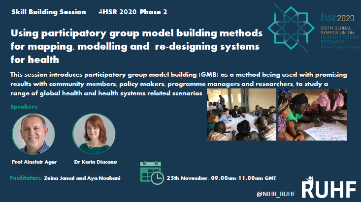 Looking forward to sharing experience of working with group model building in #healthsystems research in fragile settings at #HSR2020