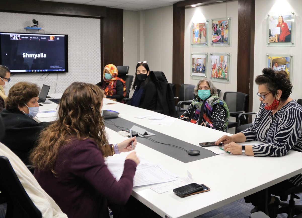 unwomen_pak's tweet photo. The #INGAD meeting hosted by @CanHCPakistan & @unwomen_pak discussed the prevailing issue of #GBV & dilated on way forward to collectively address these issues & advance #GenderEquality in 🇵🇰. Officials from diplomatic missions, UN agencies & civil society attended the meeting. https://t.co/pFXQigOHXc