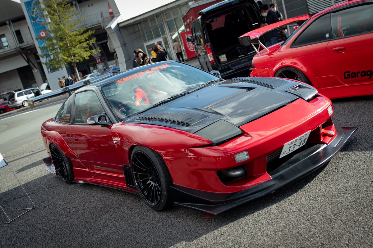 180SX × Garage Mak #世界の梅田 さんの紅鮫 #ガレージマックはいいぞ