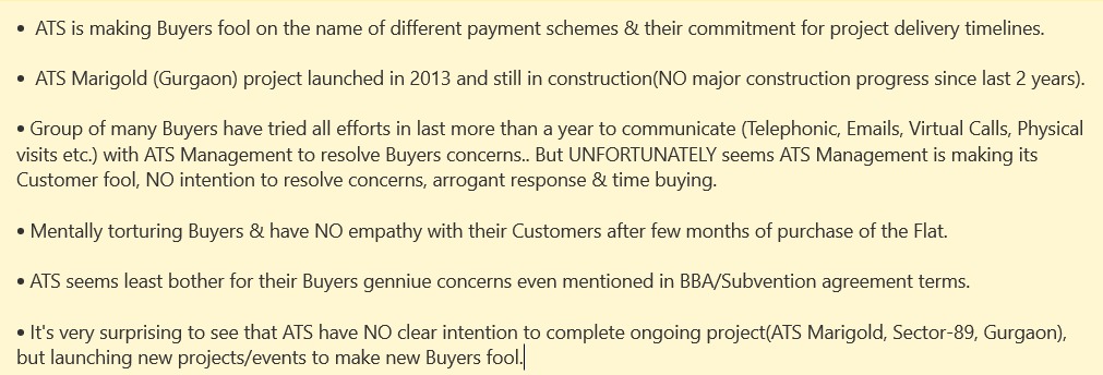 ats_home's tweet photo. @ats_home @ATSGREENSLTD @bani_g_anand #GetamberAnand @CREDAINCR @CREDAINational #MyATSHome #ATSInfrastuctureLtd.  BIG FRAUD by ATS with it's Customers https://t.co/wcsdoPGDOn