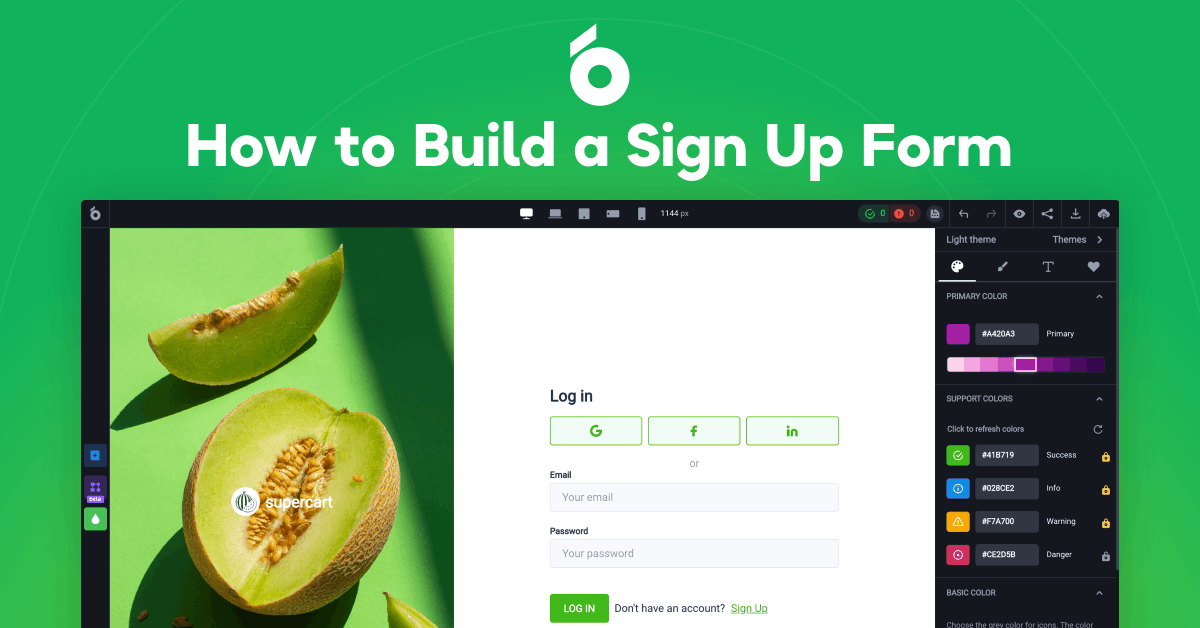 uibakery's tweet image. Need a #signup page for your project?🧐
Watch a video #tutorial on how to build a #signupform, step-by-step!💡
From creating pages, configuring spaces, adding UI components to downloading your app code.
Drop by #UIBakery &amp;amp; try to do it on your own🙋🏼‍♂️ hubs.ly/H0Bsq890
