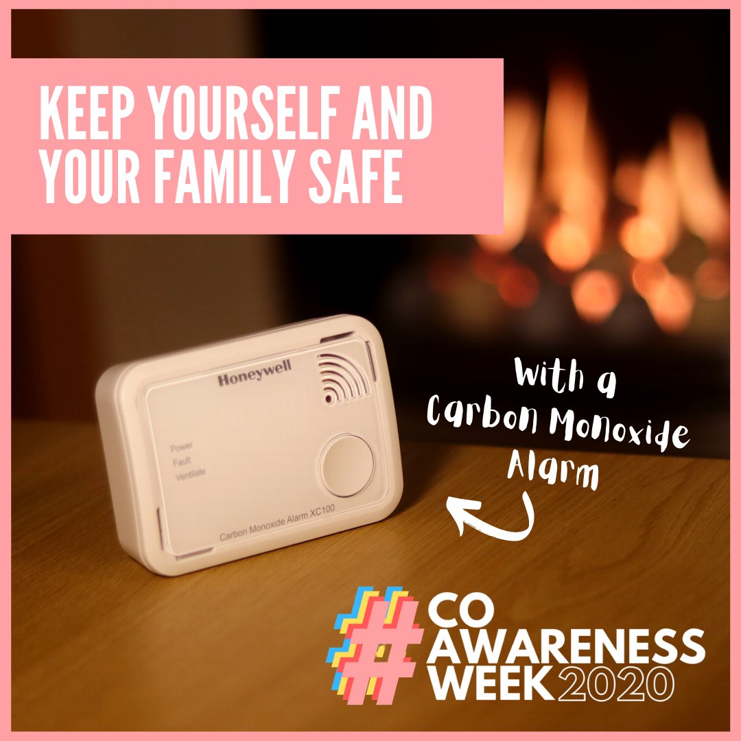 Keep your household safe, get a CO alarm! #COAwarenessWeek2020 #CarbonMonoxideAlarm