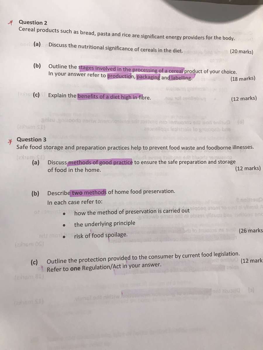 mslhealy's tweet photo. Here is the LC exam paper for anyone that hasn’t seen it yet.. thanks to @elizabethg365 for sharing @ATHE_HomeEc #homeeconomics https://t.co/dV4w2PYndA