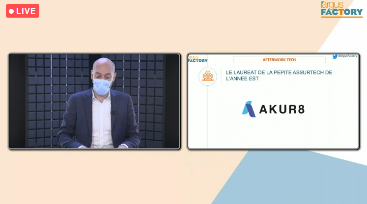 EvenementsARGUS's tweet image. Félicitations à @Akur8_tech  qui est élue assurtech de l'année par les participants de cette 3e édition du congrès #ArgusFActory 👏🚀 
#AFenDirect