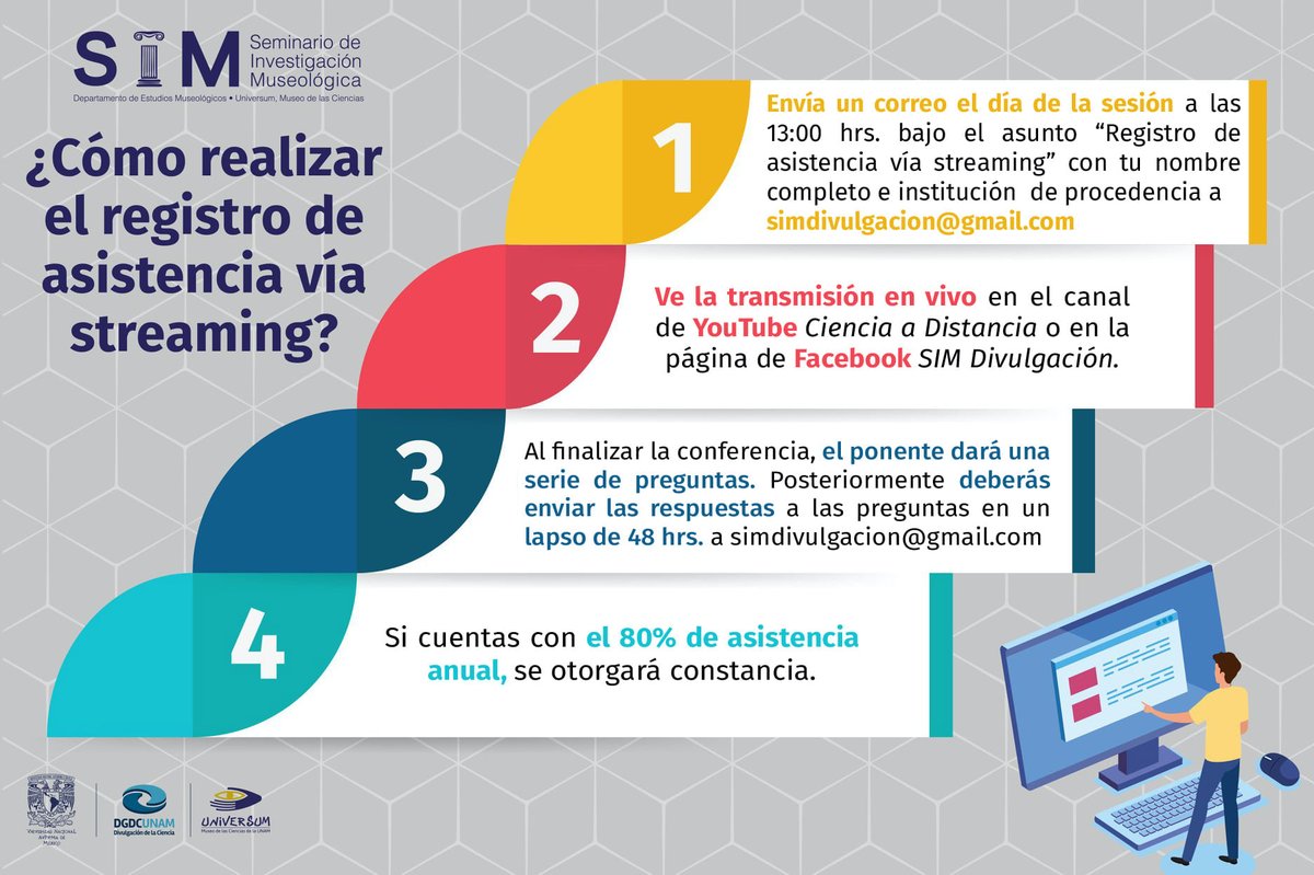 simmuseo's tweet photo. ¡No olvides registrar tu asistencia, te dejamos los pasos a seguir! 📝👇 https://t.co/eZbRROwkX9
