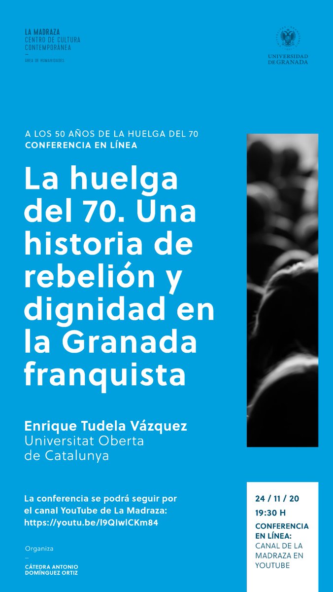 En unos minutos puedes saber que fue la Huelga del 70 y por que fue y es hoy importante #Franquismo #Democracia #Granada en <a href="/lamadrazacccugr/">La Madraza.CCCUGR</a> de <a href="/CanalUGR/">Universidad Granada</a>