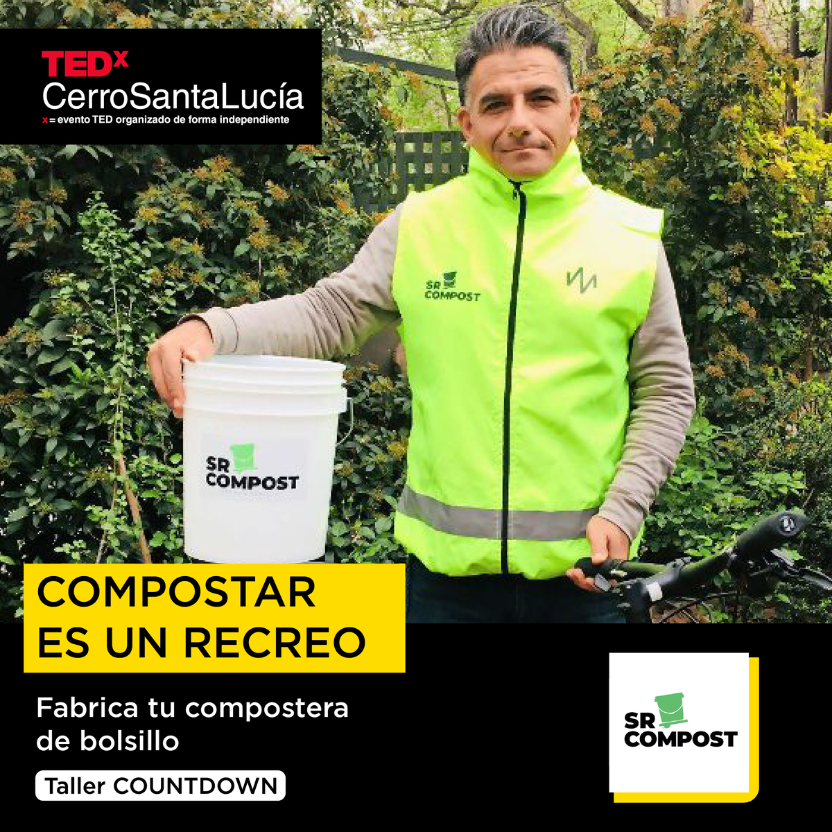 TEDxCSL's tweet photo. ¡Compostar es mucho más fácil de lo que crees! ♻

Durante el #COUNTDOWN2020CL🌎, tendremos un taller de @CompostSr llamado: "COMPOSTAR ES UN RECREO: Fabrica tu compostera de bolsillo", donde derribaremos los mitos sobre el #compostaje. 

¡Inscríbete! 👉 https://t.co/aEK9zLuQI4 https://t.co/e74W6yNbGO