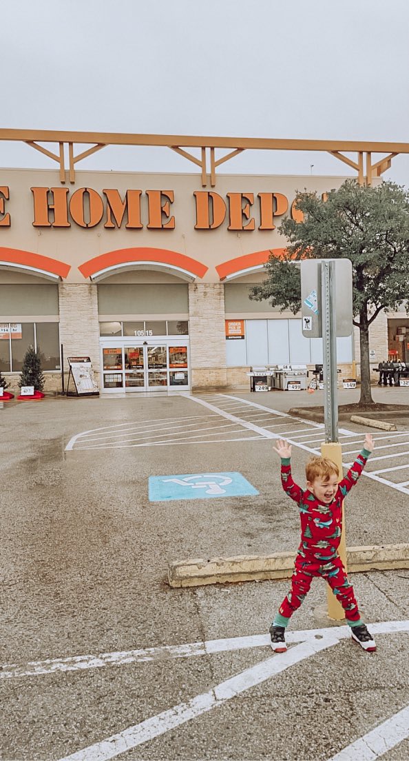 BritFrankYo's tweet photo. His favorite place in the WHOLE WIDE WORLD @HomeDepot https://t.co/FsiM5rPngn