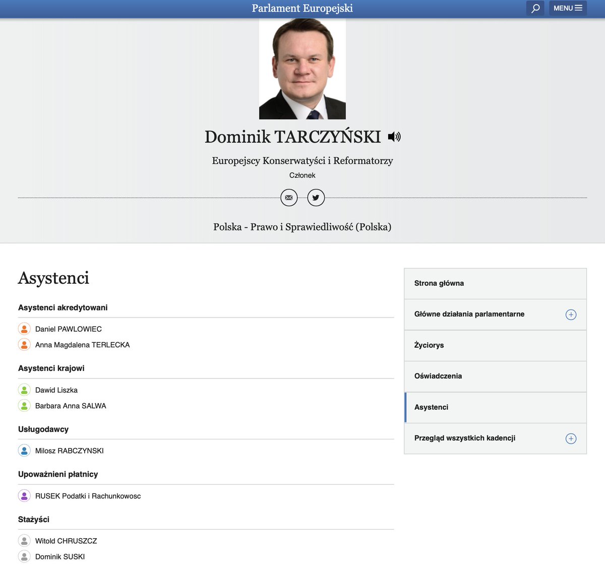 EreaAndrzej's tweet image. Obecnie zaś #DanielPawłowiec to asystent polskiej gwiazdy ruchu MEGA #MEGAgate - Dominika Tarczyńskiego.