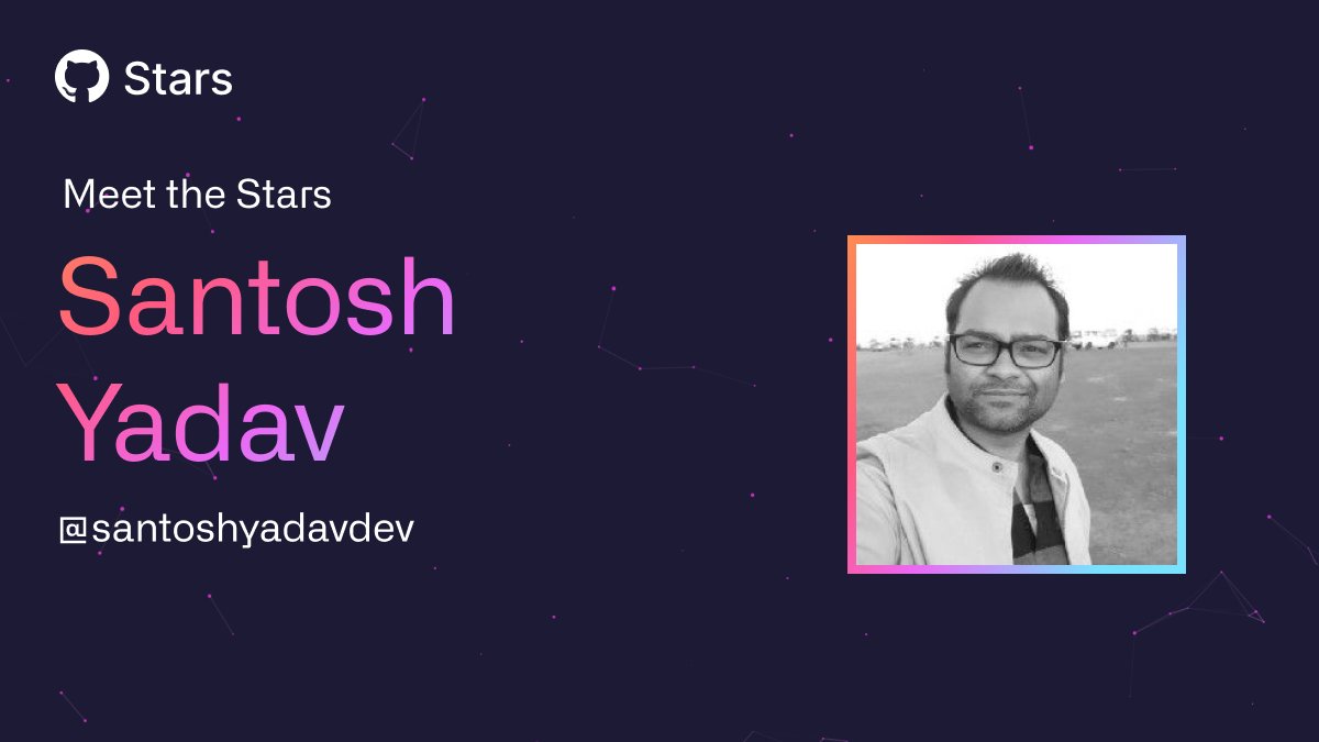 github's tweet image. Meet Santosh Yadav @SantoshYadavDev - India&apos;s first GitHub Star ⭐! Santosh is an active contributor to Angular, a writer, mentor, and YouTuber sharing all things open source. Learn more about Santosh here: stars.github.com/profiles/santo…