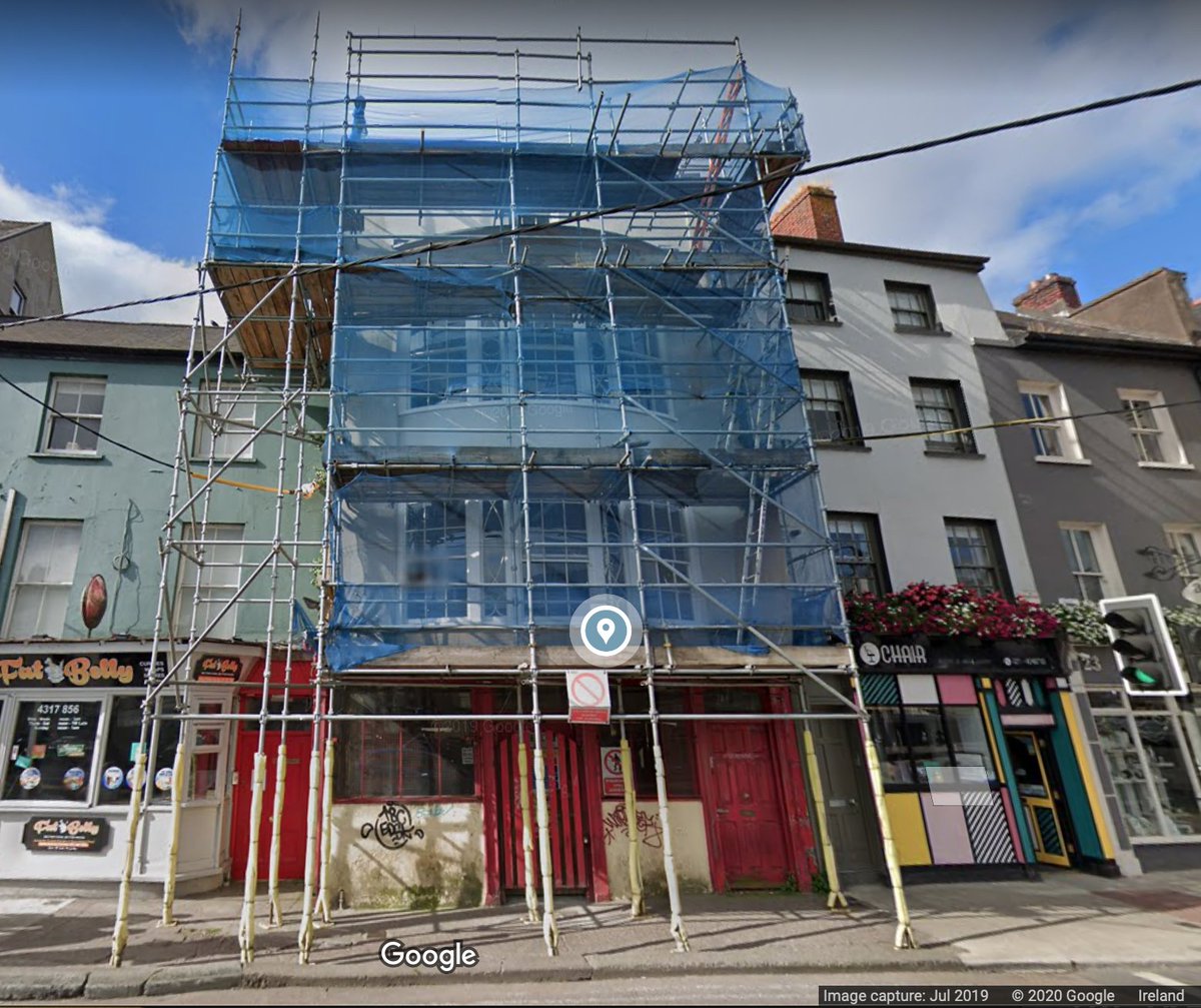 great to see this beautiful heritage property coming back to life in Cork citytaken time & still a way to go but it'll be amazing to see it restored to its former glory @googlemaps images: top RHS 2019, bottom LHS 2017, bottom RHS 2014No.190  #regeneration  #respect  #economy