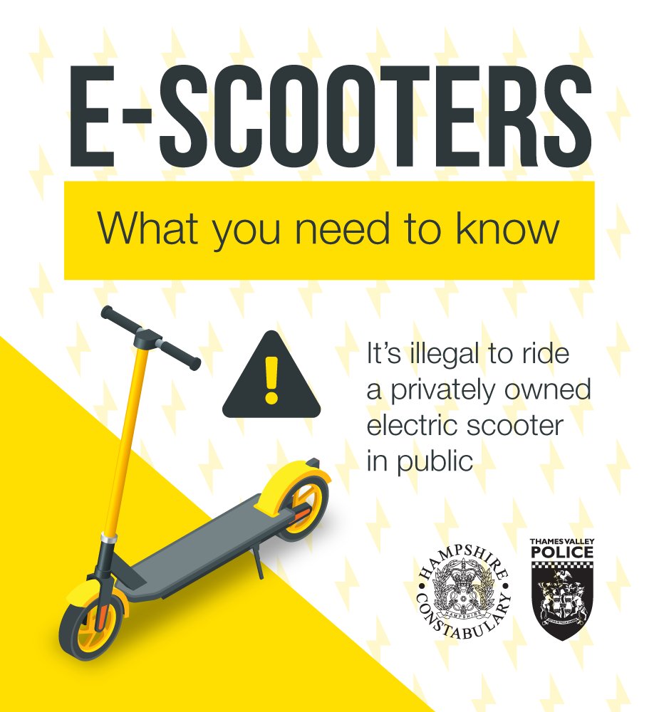 Valley Police on Twitter: "🛴 you know that if you own an e- scooter, you can only ride it on private land? 🧐We to make sure you're clued up on