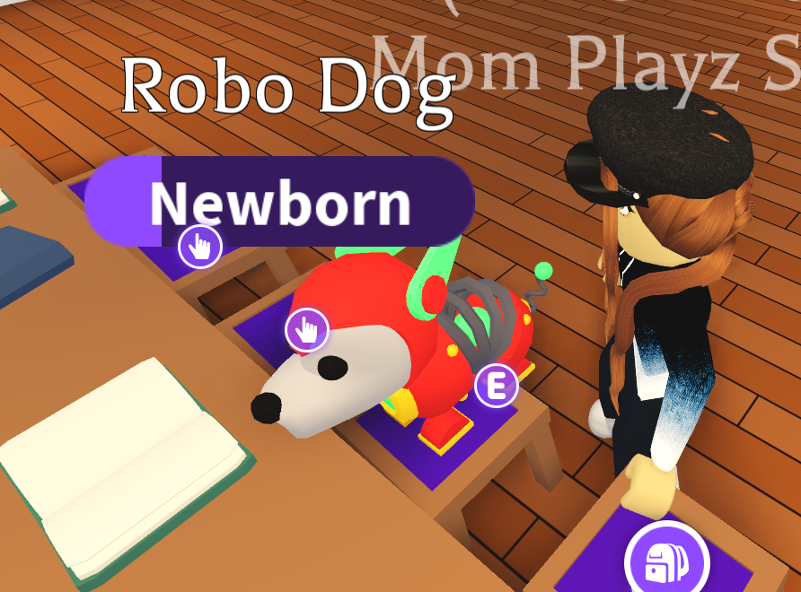 1MomPlayz1's tweet image. Newborn and already reading! Robo is a wicked quick learner! @PlayAdoptMe @AdoptMeNews_  #AdoptMe #RoboDog #EarlyLiteracyProgram