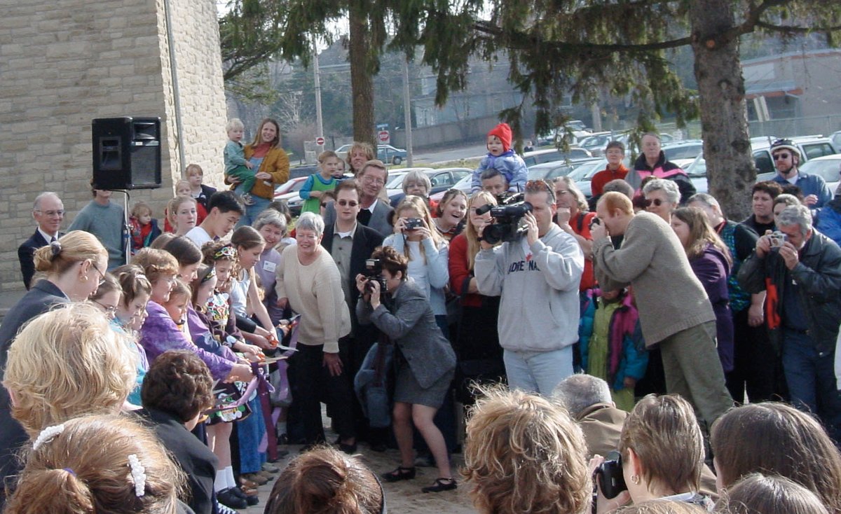 Official GYMC ribbon cutting ceremony on November 24, 2001. Not the best of anniversaries, but be happy and thankful, everyone!