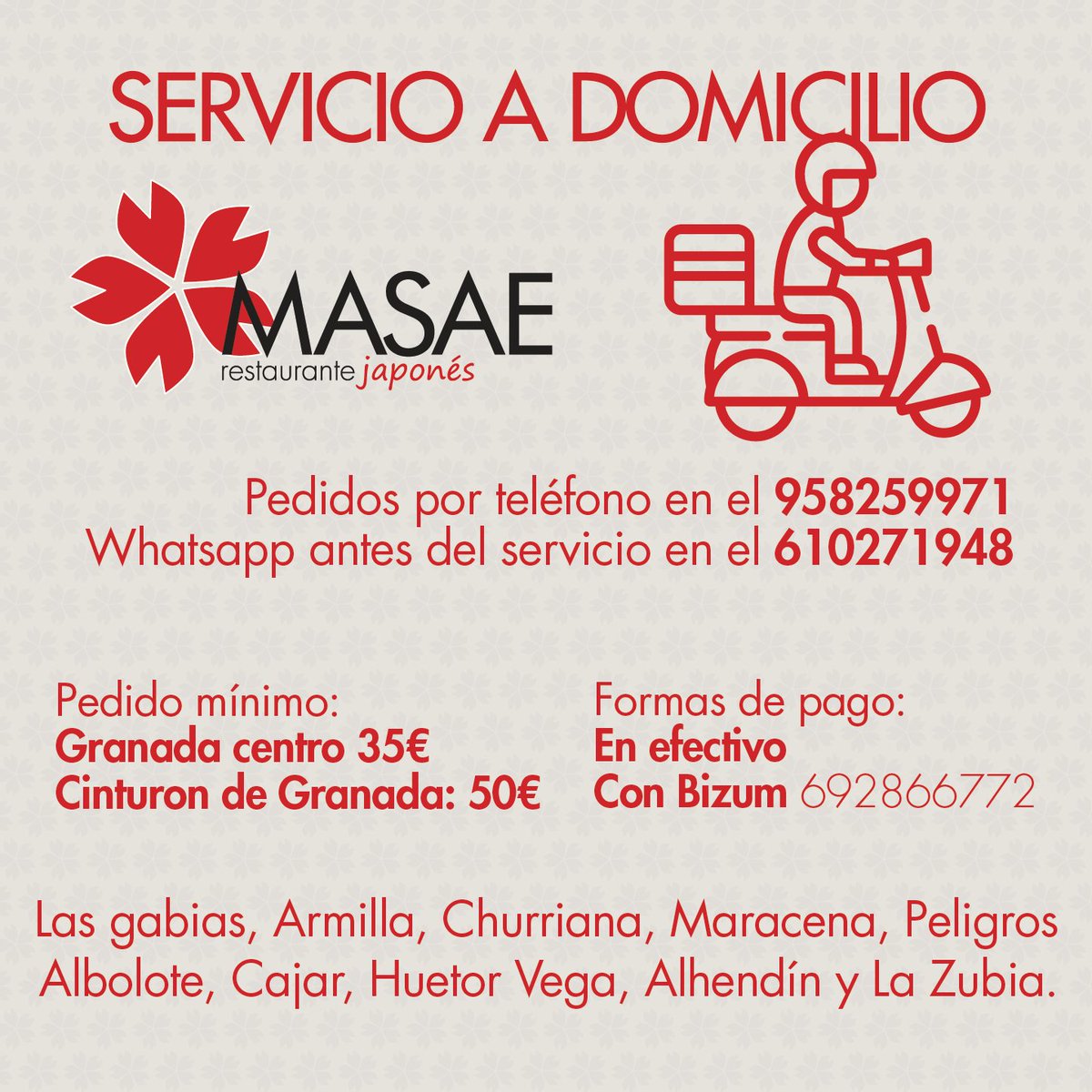 restmasae's tweet photo. Hola amigas y amigos del restaurante. Para llegar a más de vosotros, rebajamos el envío a los pueblos del cinturon a 50€.
¡Gracias! https://t.co/6wXGn0fXDG