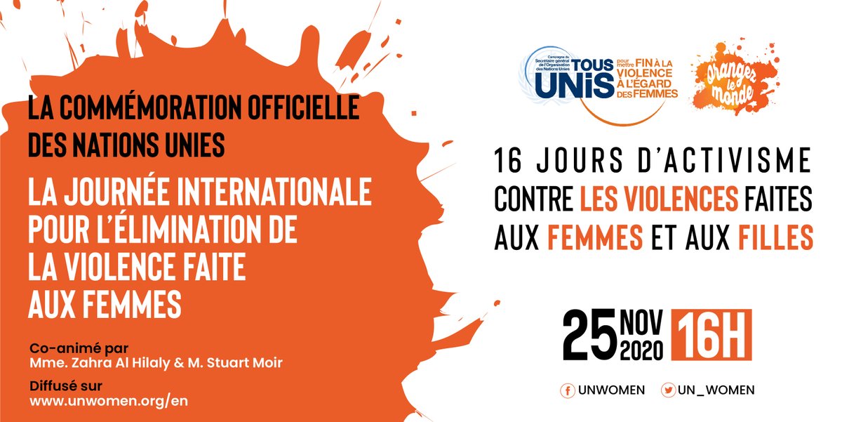 Suivez la cérémonie en direct demain à 16h00 (heure marocaine) sur <a href="/UNWebTV/">UN Web TV</a> !

#16jours #GénérationÉgalité #OrangezLeMonde