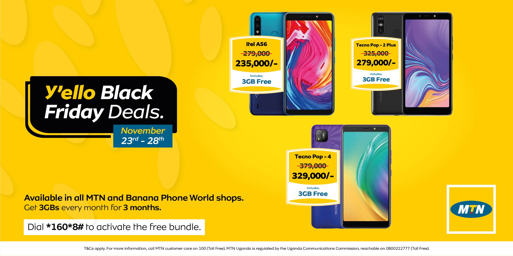 Mtn Uganda More Yelloblackfriday Deals Here For You Our Customers Visit Any Mtn Or Banana Shop And Save Ugx 46 000 When You Buy The Tecno Pop 2 In This Week S Black Mtn Uganda More Yelloblackfriday Deals Here For You Our Customers Visit Any Mtn Or Banana Shop And Save Ugx 46 000 When You Buy The Tecno Pop 2 In This Week S Black