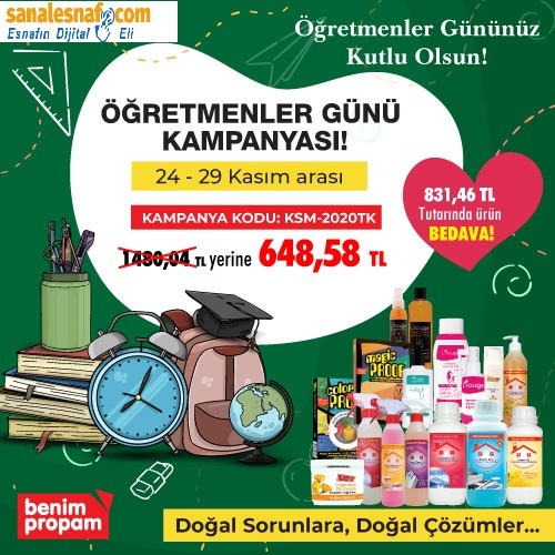 🔴BENİMPROPAM ÖĞRETMENLER GÜNÜ PAKETİ
🎯15 Ürün 1480 TL yerine sadece 648,58  TL
🔵 Ücretsiz kargo fırsatıyla kapınıza teslim
👇👇👇👇👇
sanalesnaf.com/ev--yasam/gene…
.
.
.
#sanalesnaf #kampanya  #sınırlıstok #indirim #fırsatbufırsat #benimpropam #benimpropamkampanya #öğretmenlergünü