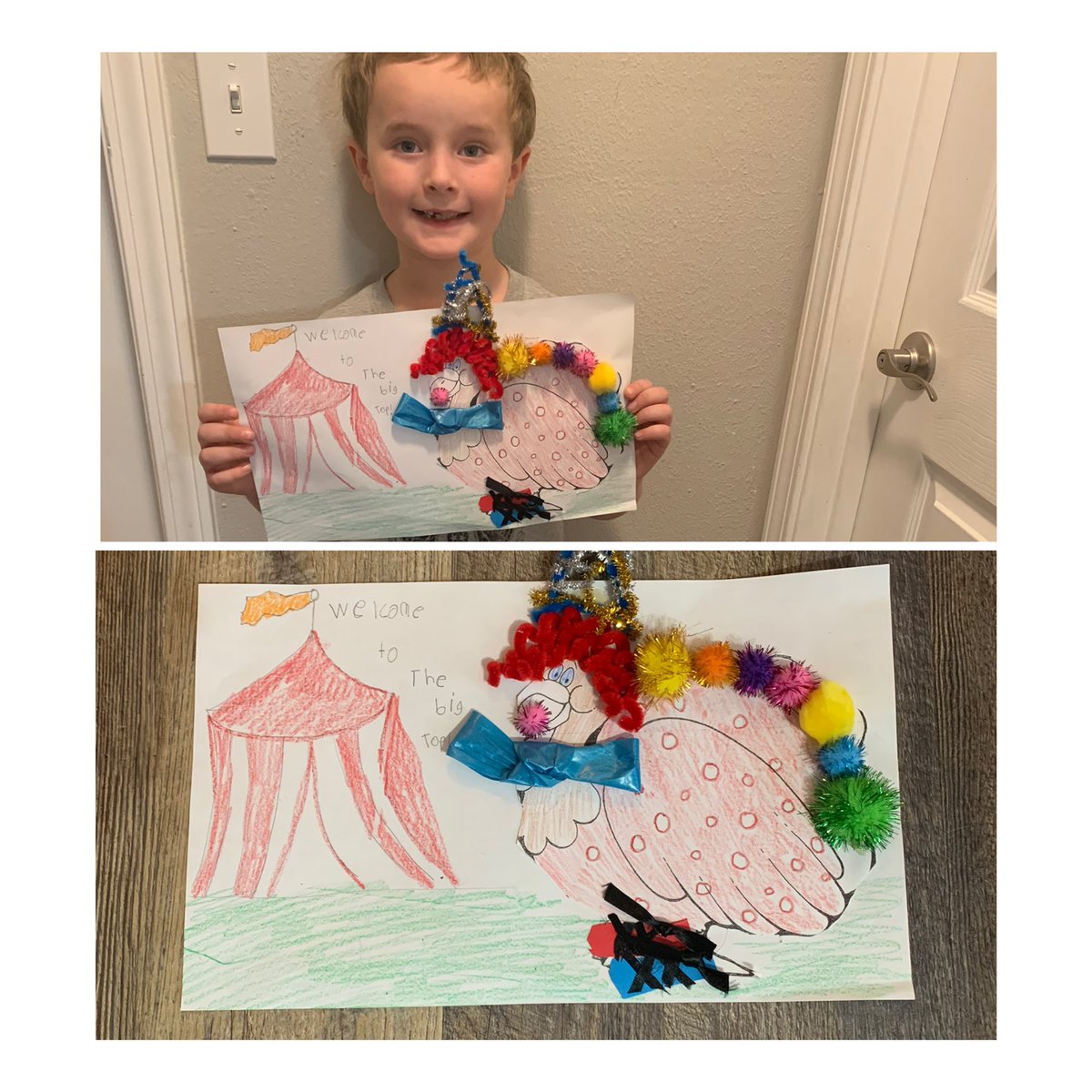 Tiff557's tweet photo. Cooper’s Perky Turkey all disguised #wcsflight @WCSJulieMartin @linton_julie @MsCteach2nd https://t.co/3SPzcbPx0Z