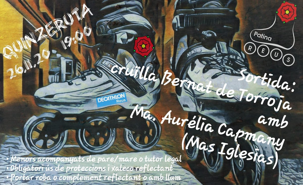 reuspatina's tweet photo. #ruta #nocturna #rutanocturna #dijous #reuspatina #decathlon #decathlonreus #reus #dereus #igersreus #raconsde_reus #igers_reus #somdereus #magradareus #reuspatina https://t.co/EaG2V2M58T