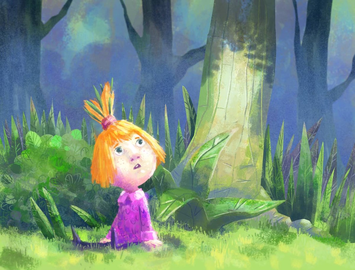yermanfran's tweet photo. Trying to work on my values, colour and light, composition... everything really. Here's another small piece. #yermanfran #art #conceptart #visualdevelopment #visdev #forrest https://t.co/S66PhZ974a