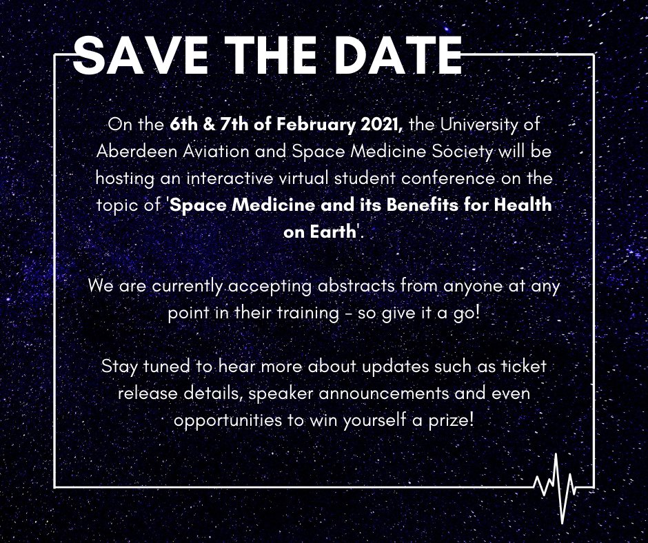 SpaceMedAbdn's tweet photo. BIG ANNOUNCEMENT TIME 🚀💥

Submit an abstract ➡️ https://t.co/dUHmvwXRPe

Join our mailing list ➡️ https://t.co/SOSSYEoIUh https://t.co/S5BwLbTUI2