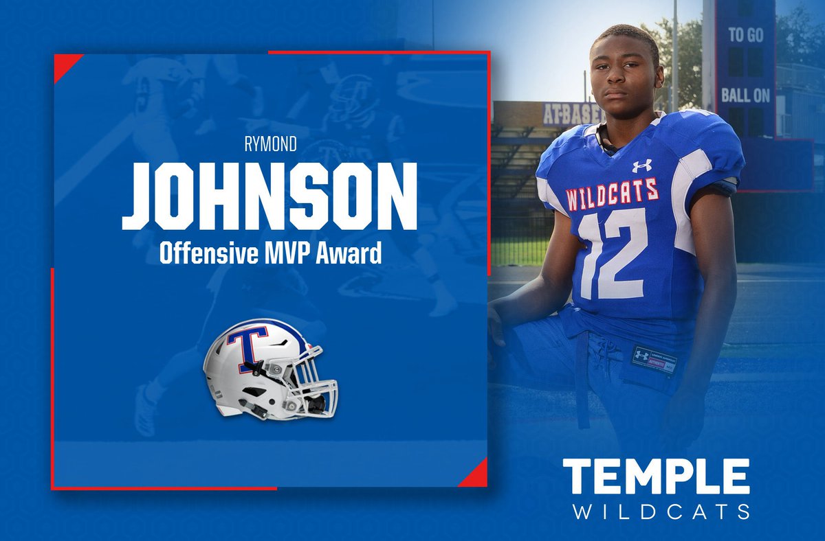 THS9thFootball's tweet photo. Here are you Freshman Blue award winners vs Belton @OttTempleISD @CoachStew_TTR @templewildcats https://t.co/k28627csud