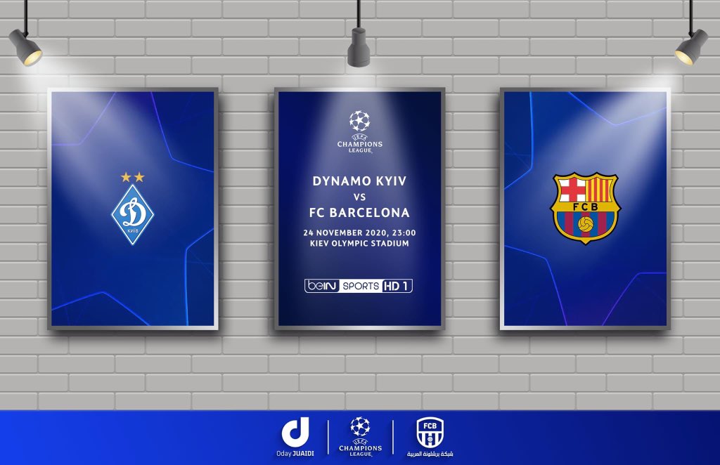 Q8Penya's tweet photo. ⚽ [ دينمو كييف  × برشلونة ]
📌 دوري الأبطال - مرحلة المجموعات - الجولة 4
📆 الثلاثاء 24 نوفمبر
🕙 23:00 مكة المكرمة | 20:00 غرينيتش
🏟 الملعب الأولمبيسكي، كييف
📺 بي إن سبورتس 1
🎙 عصام الشوالي
#DynamoBarça
#ForçaBarça 🔴🔵 https://t.co/8RMB67lo21