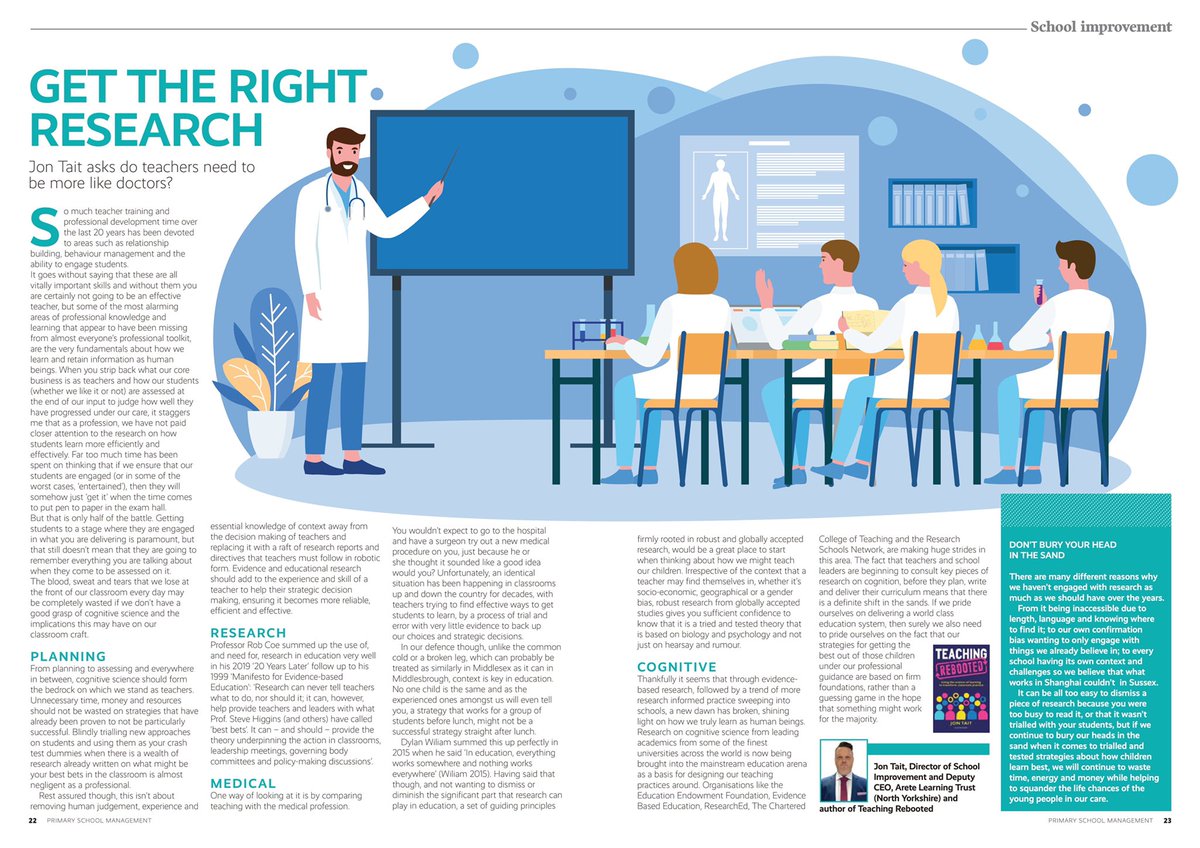 TeamTait's tweet photo. Nice to see two of my articles published in a couple of primary school education magazines this month ๐ #BranchingOut #CrossPhaseLearning https://t.co/zZeSp2PPc3