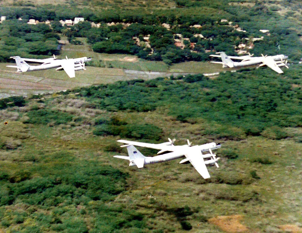 that was the amazing story of how our Tu 142s were intercepted by USN when being ferried back to India. It was a three plane formation, with 311 leading and 312 and 313 following.This pic is only for rep