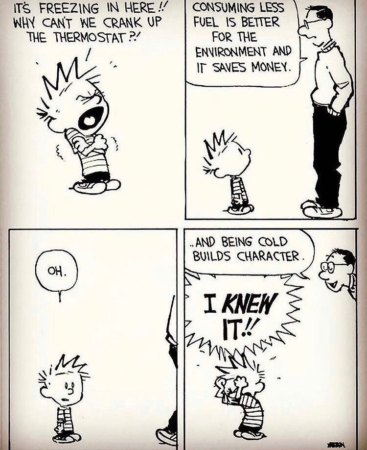Or my favourite line “go put on a sweater.” 🤣 #CalvinandHobbes