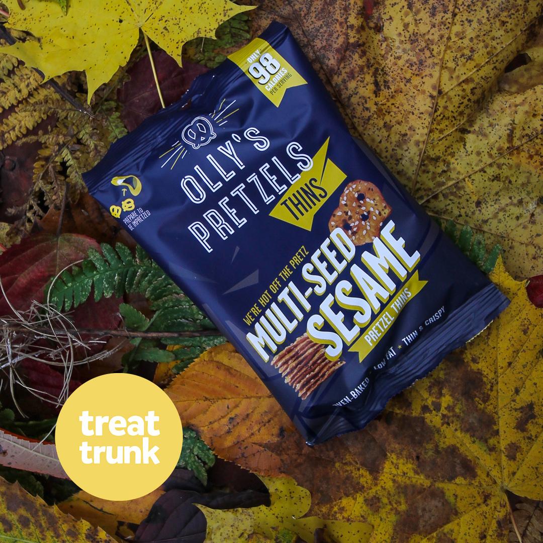 TreatTrunk's tweet image. These Multi-Seed Sesame Pretzel Thins from our November box are oven-baked, vegan and only 98 calories per pack. @ollysollys 

#pretzels #appetiser #savourysnack #eveningsnacks #savourysnacks #ollyspretzels #ollysolives #snackdelivery #healthysnackbox #snackbox #beersnacks #food