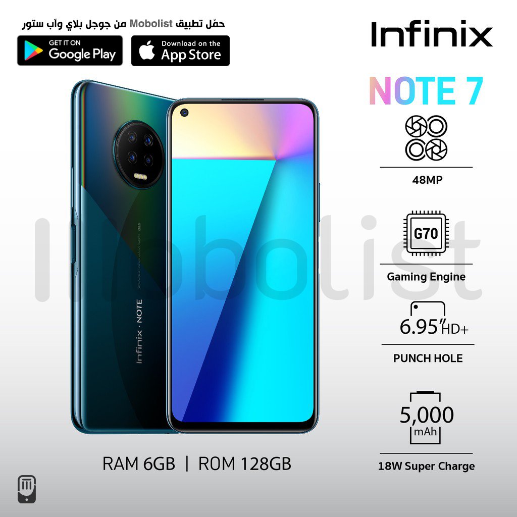 Mobolistcom's tweet image. يأتي هاتف #إنفينيكس #InfinixNote7 مع معالج ميدياتك Helio G70 وبطارية ضخمة والعديد من الميزات .. شاهد المواصفات الكاملة والسعر عبر الرابط 👇
mobolist.net/mobile/499-Inf…
➖➖➖
أو من خلال تطبيق موبوليست 👇
mobolist.net/app/download/