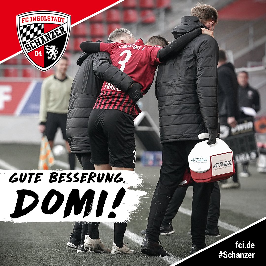 Schanzer_EN's tweet photo. Oh no! Our #Schanzer left-back Dominik #Franke will miss the next matches after his injury during #FCIFCM...

Get well soon, Domi!
(we have to write this too often at the moment...) https://t.co/oVBbYLEWah