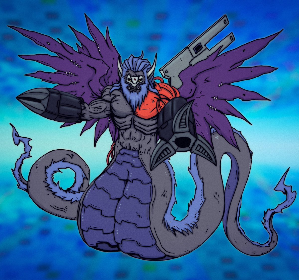 Arrancarfighte2's tweet photo. Typhomon and DoneDevidramon! Thanks for looking if you like my art please follow my new Instagram Arrancarfighter_Designs #digimon #digimonart #fanart #drawing #donedevimon https://t.co/TcvcPMCw5S