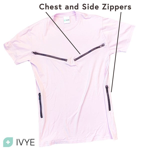 IvyeWear's tweet photo. 1 - We need help. We are a disabled owned company making comfortable, accessible clothing for chronic illness warriors. All of our clothes come with patented zipper access points to accommodate a range of medical treatments, procedures, and devices. https://t.co/DK38RHN9sr