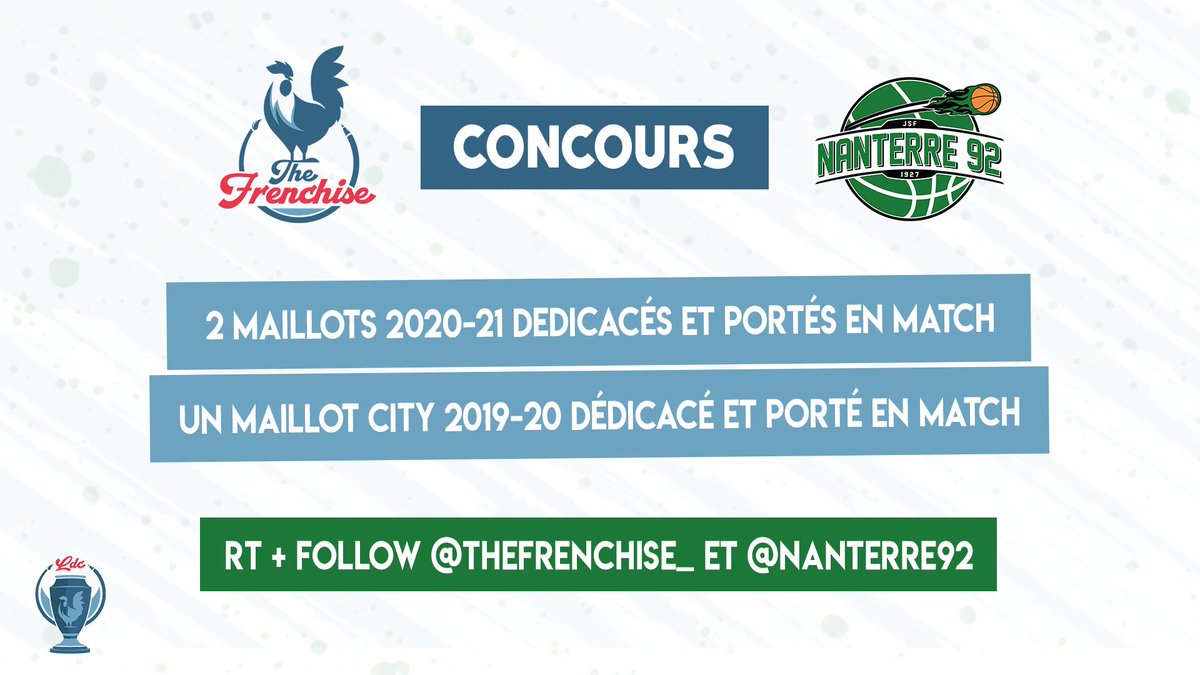 TheFrenchise_'s tweet photo. CONCOURS THE FRENCHISE x NANTERRE 92 ! 🎁

Pour participer, c'est très simple :
- RT ce tweet
- Suivre @TheFrenchise_ et @Nanterre92 

3 maillots à gagner, les détails sont sur l'image. 🙌

Tirage le 30/11 à l'occasion du résultat de la finale de la ligue des créatifs ! 🔥 https://t.co/Ucad5d22G7