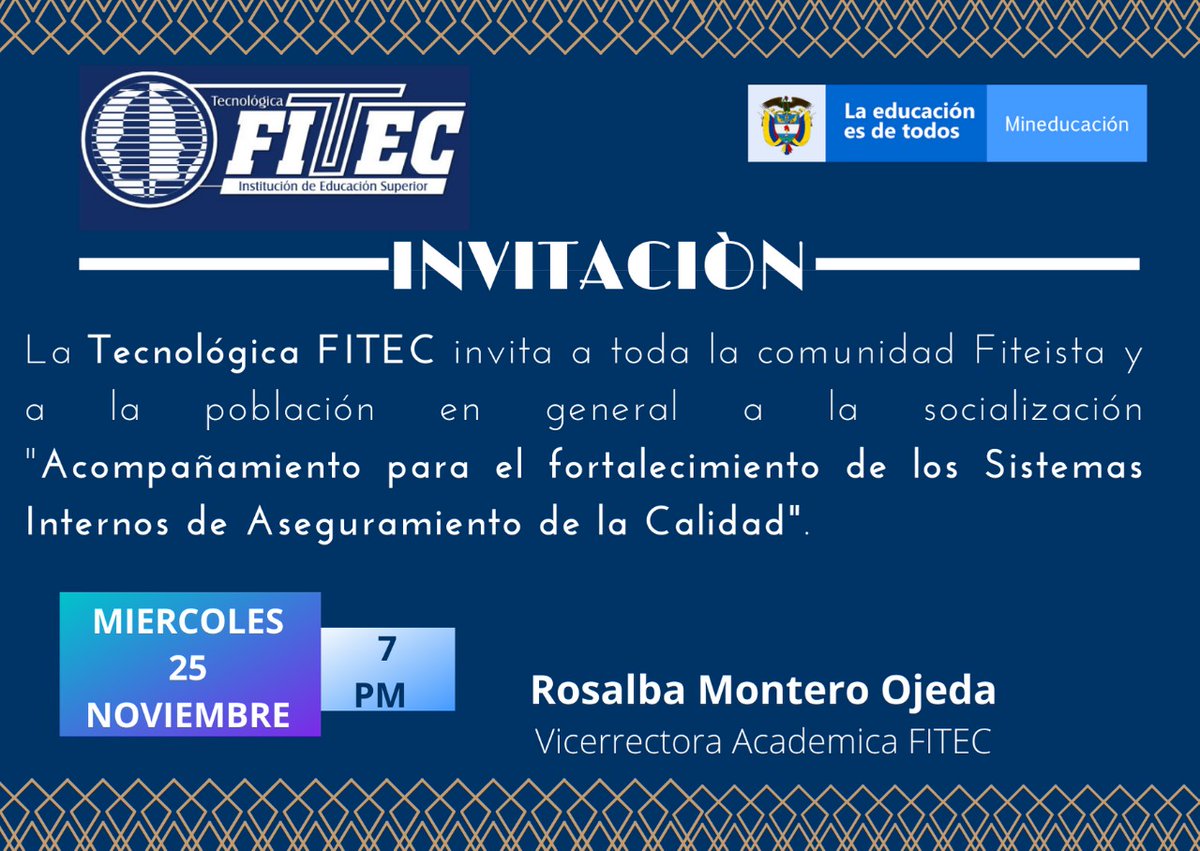 virtualfitec's tweet photo. #Educación #Virtual #Conferencia #Miércoles https://t.co/xefQPalwxQ