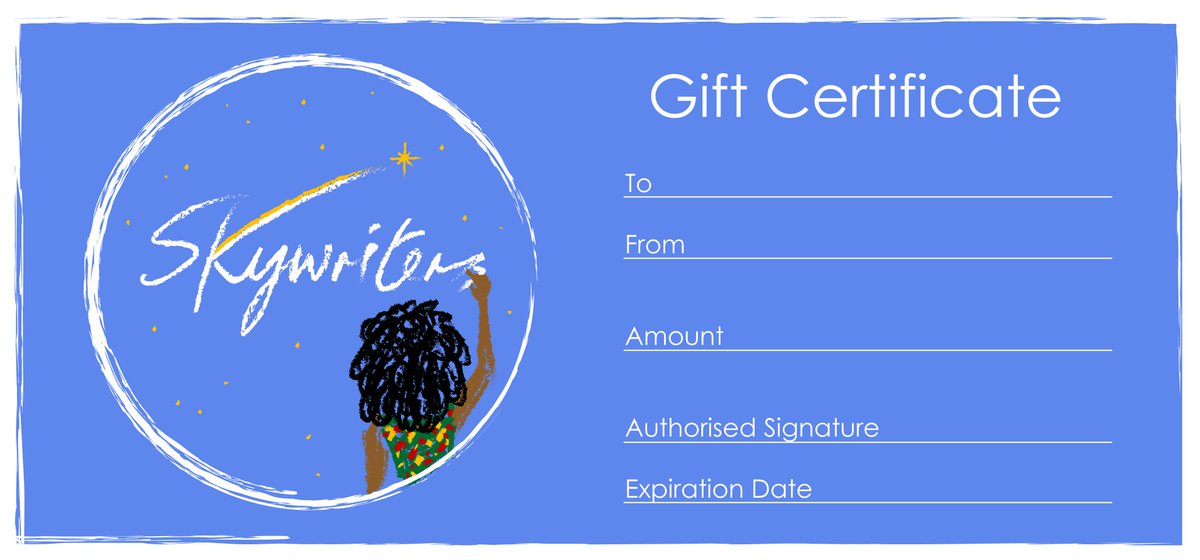 Skywriters_'s tweet photo. @TheWomensOrg I'm @Natalie_Denny_ & my business is @Skywriters_ a creative education&training platform that uses writing to lift heads and spirits. Our gift certificates are the perfect present for Xmas for you or the literary lover in your life!π
πΏ
#womarketplace
https://t.co/GZUZZr0Wdi https://t.co/esHjquvuDq
