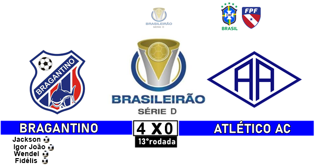 FPFPARA's tweet photo. 🚩CAMPEONATO BRASILEIRO SÉRIE D 2020
🗓️ 13° RODADA
🏟 DIOGÃO
⏱️15H00
@BragantinoCP 4x0 @AtleticoAc1952
#SerieD
#FPFTV
#FutebolParaense https://t.co/mtl1NulGKU