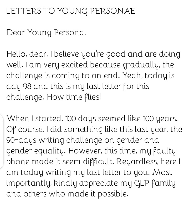 latoria_ria's tweet photo. Thank you for reading my final letter. Should you have anything to say to me, leave me a message here at latoriaav@gmail.com. 

Lots of love, 
Latoria

#Day98 #100DaysWritingChallenge #Consistency #Perseverance #Writing #YoungAdults #Tuesday #TuesdayLetters #Latoria https://t.co/HHlpOr8QWN