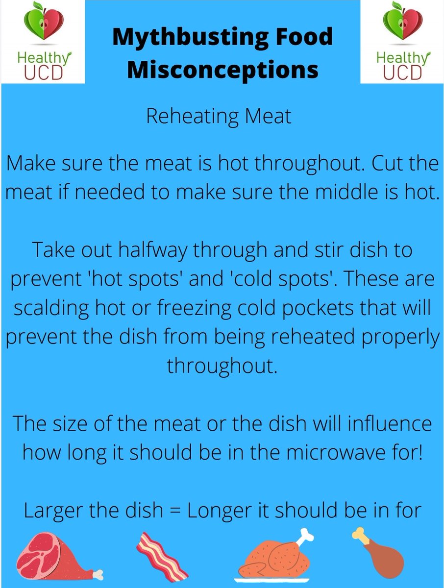 HealthyUCD's tweet photo. There's a lot of misinformation in the media these days when it comes to healthy eating! We've cleared up some of the most common areas of confusion when it comes to buying certain foods and using microwaves! 
#UCDHEW2020 https://t.co/url0CVkVqo