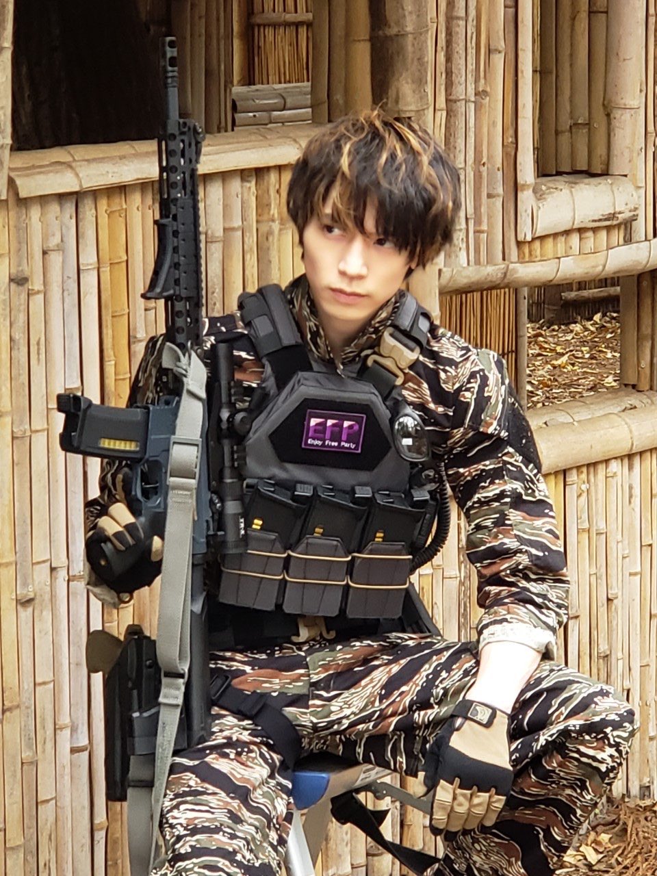 レンジャー カバーオール タイガーストライプ迷彩MEDIUM