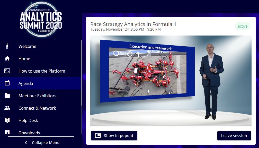 AnalyticsInsIre's tweet photo. Using data to get the winning formula with Neil Martin from @F1🏎️

#AnalyticsSummit20 https://t.co/X0hgWPomlf