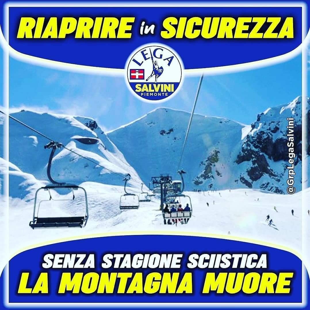 LegaVda's tweet photo. Senza stagione sciistica la montagna muore! #sci #turismoinvernale #conteincapace #contedimettiti #covid_19 https://t.co/UJQpqIi7tJ