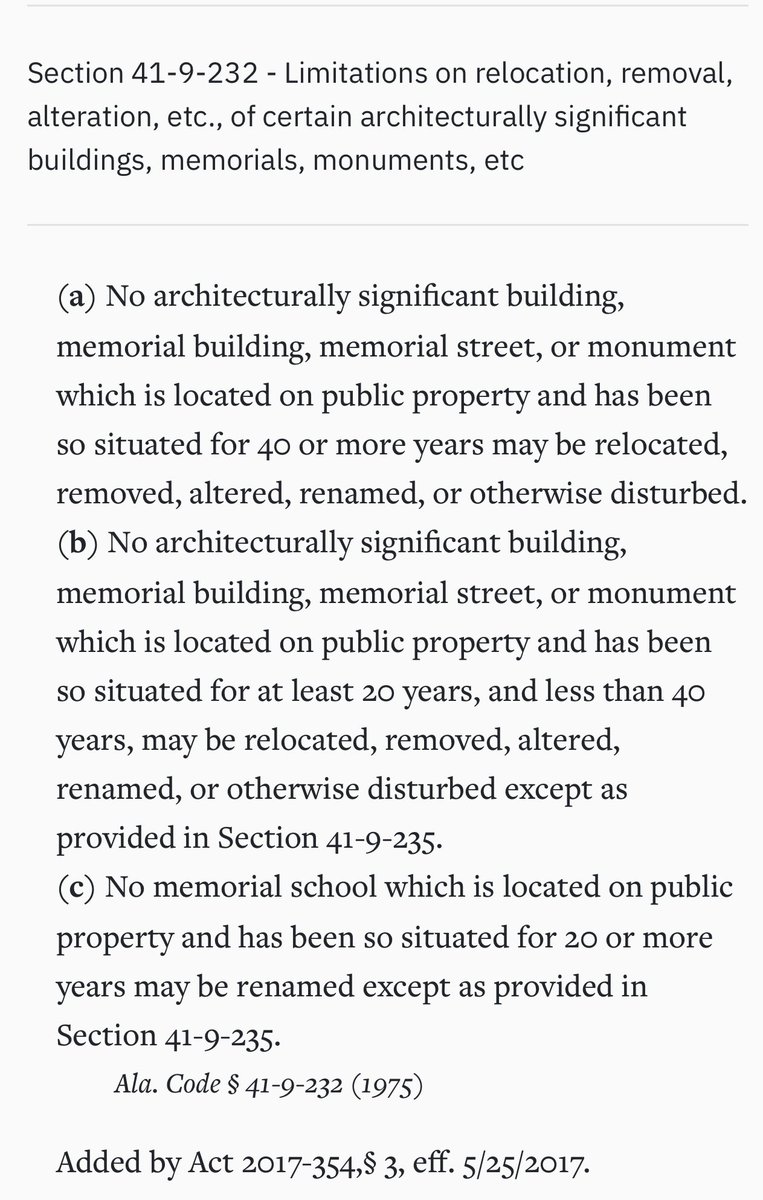 Don’t believe me? Read it for yourself. The only penalty in the law deals with waiver violations. There is no procedure for getting a waiver for monuments over 40 years old. And there is a reason for that.
